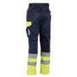 OLYMPUS HOGE ZICHTBAARHEID BROEK MARINE/GEEL 50