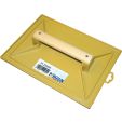 SCHUURBORD ABS GEEL 350 X 260 MM, HOUTEN HANDGREEP (6 PER OVERDOOS)