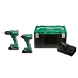 DS18DD ACCU BOOR-SCHROEFMACHINE 18V - BRUSHLESS - 55 Nm + WH18DD ACCU SLAGSCHROEVENDRAAIER 18V - 1/4" - BRUSHLESS - 140 Nm + 2x18V 3,0Ah in HSC II