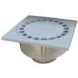 PVC KLOKROOSTER LICHTGRIJS 250X250MM