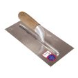 PLAKSPAAN 280 X 130 X 0,7 MM MET HOUTEN HANDGREEP - INOX (10 PER OVERDOOS)