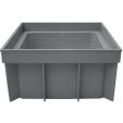 VERHOOG ANTI-CHOC 400X400X100MM