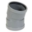 PVC BOCHT BENOR GRIJS 125MM 15°