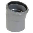 PVC BOCHT BENOR GRIJS 125MM 15°