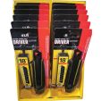 DRIVER CUTTER 18 MM AUTO-LOCK + 13 RAZAR BLACK MESSEN (12 PER OVERDOOS)