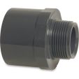 Mega Puntstuk PVC-U 50/63 mm x 4/4" LIJMMOF/SPIE