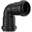PP MASTER3PLUS BOCHT ZWART M/M 90MM 90° 