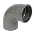 PVC BOCHT BENOR GRIJS 160MM 87°