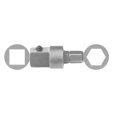VERBINDINGSADAPTER 1/4" X 50 MM - Ø 8 MM (2 PER OVERDOOS)