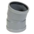 PVC BOCHT BENOR GRIJS MOF/MOF 110MM 15°