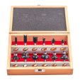 BOVENFREZEN HOUTEN KOFFER SET 8 MM (12-DELIG)