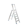 TRAPLADDER INDUSTRIËLE ALUMINIUM SPARTA 6 TREDEN MET BEUGEL